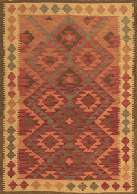 Oriental Brown Traditional Rug, con1654brn