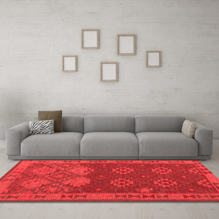 Traditional Red Washable Rugs