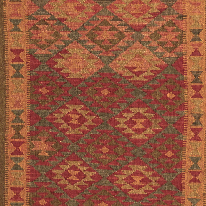 Machine Washable Oriental Brown Traditional Rug, wshcon1655brn