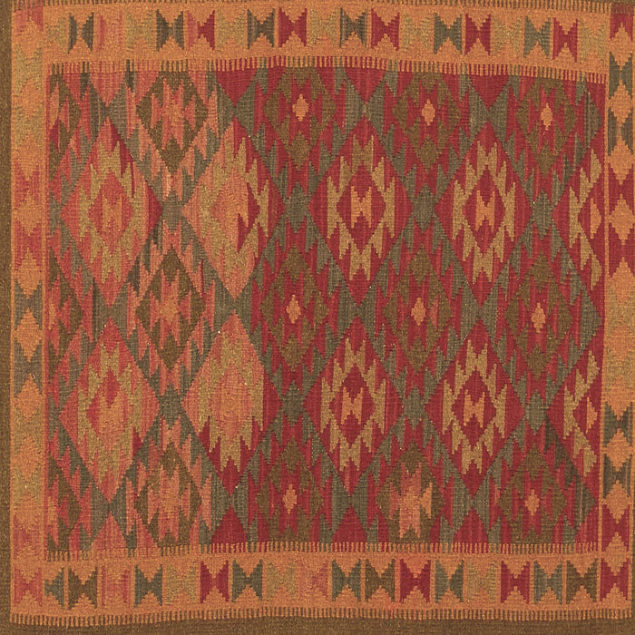 Square Oriental Brown Traditional Rug, con1655brn