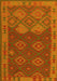 Machine Washable Oriental Yellow Traditional Rug, wshcon1655yw