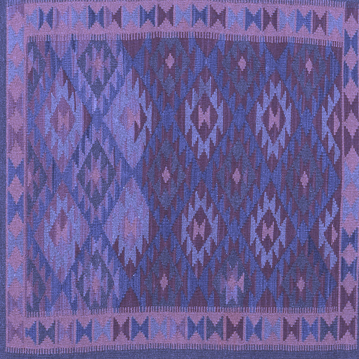 Square Oriental Blue Traditional Rug, con1655blu