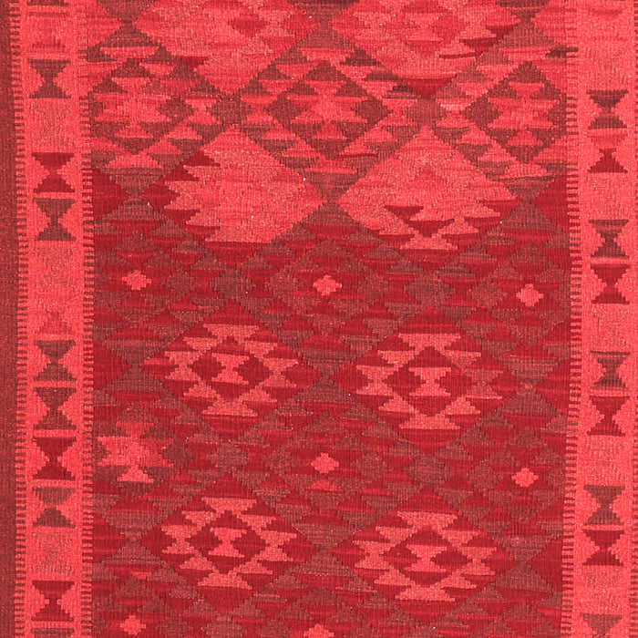 Machine Washable Oriental Red Traditional Rug, wshcon1655red