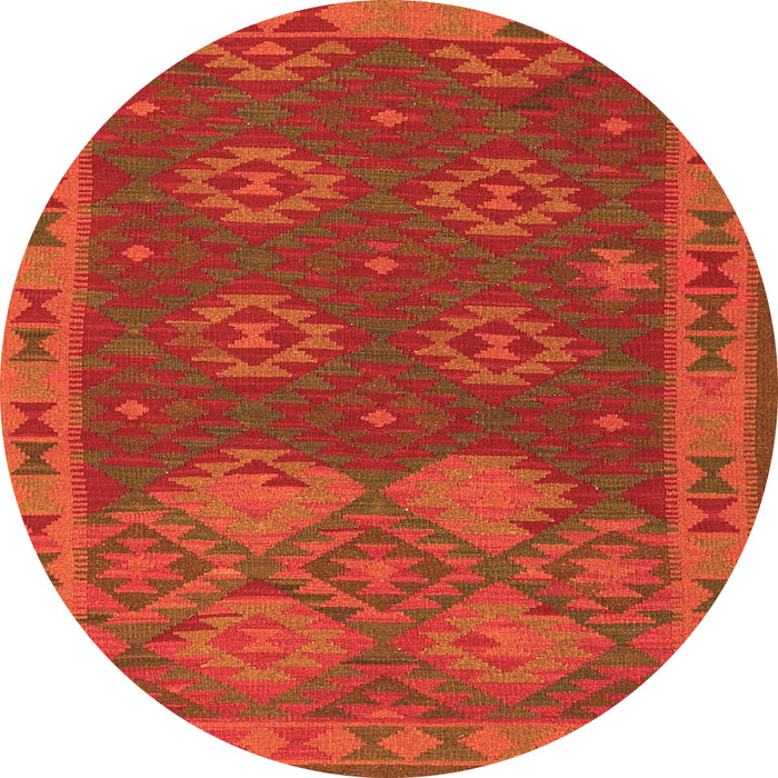 Machine Washable Oriental Orange Traditional Area Rugs, wshcon1655org