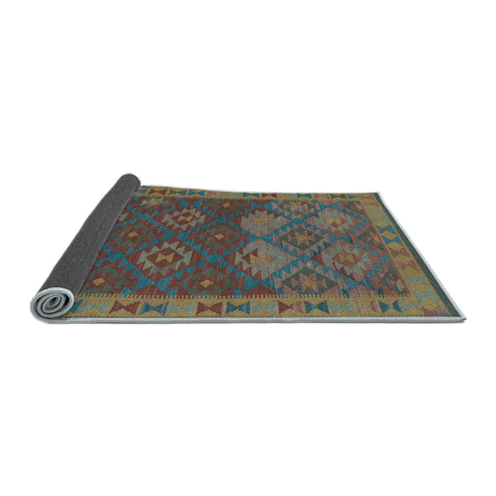 Sideview of Oriental Light Blue Traditional Rug, con1655lblu