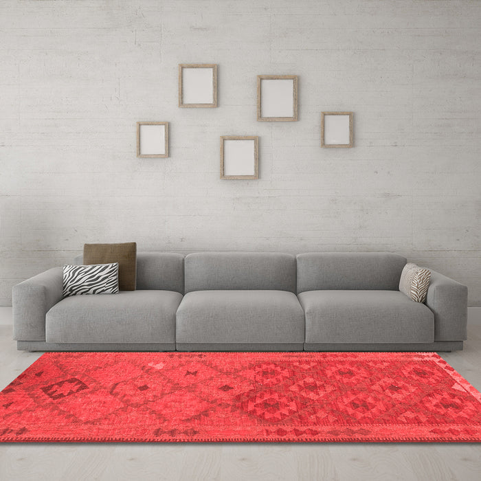 Traditional Red Washable Rugs