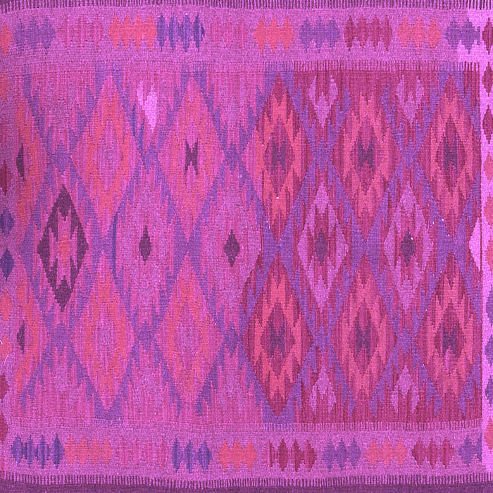 Square Machine Washable Oriental Purple Traditional Area Rugs, wshcon1656pur