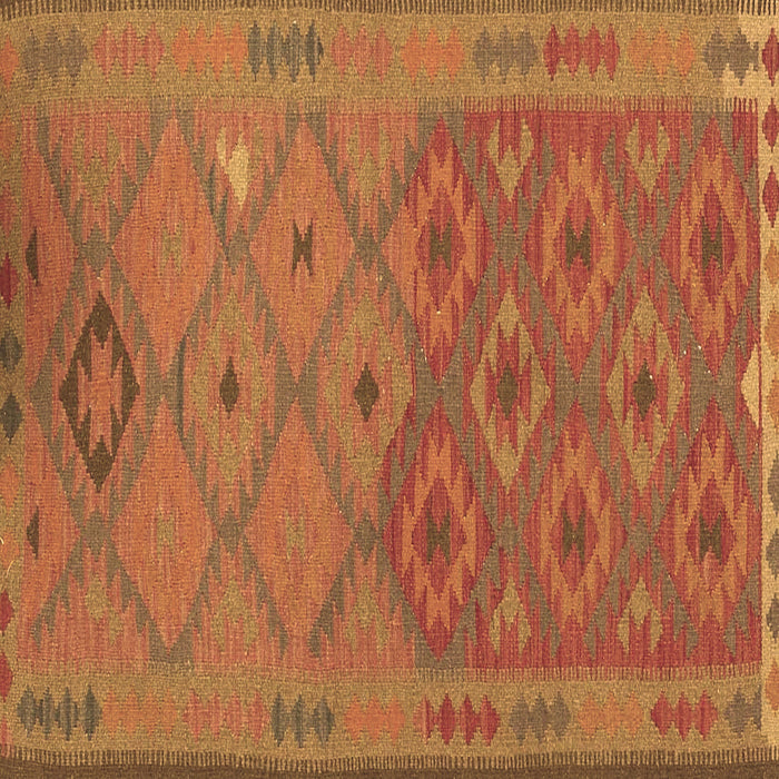 Square Oriental Brown Traditional Rug, con1656brn