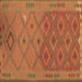 Square Oriental Brown Traditional Rug, con1656brn