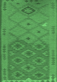 Oriental Emerald Green Traditional Rug, con1656emgrn