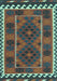 Oriental Light Blue Traditional Rug, con1657lblu