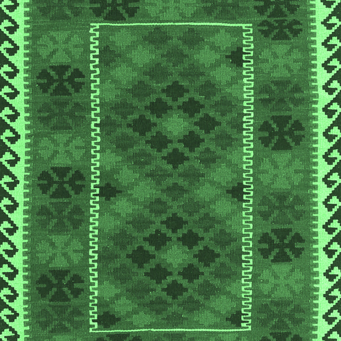 Oriental Emerald Green Traditional Rug, con1657emgrn