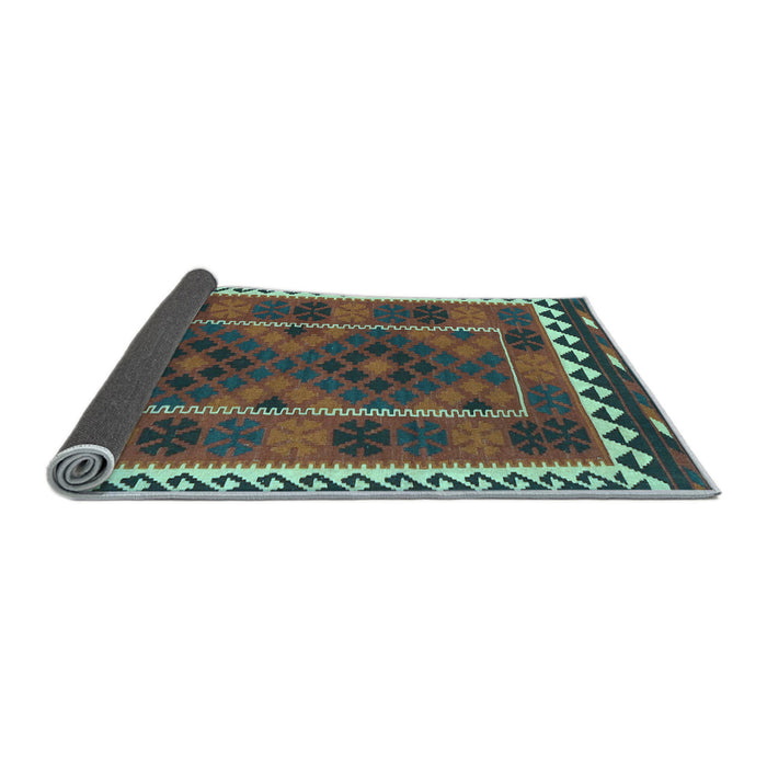 Sideview of Oriental Light Blue Traditional Rug, con1657lblu