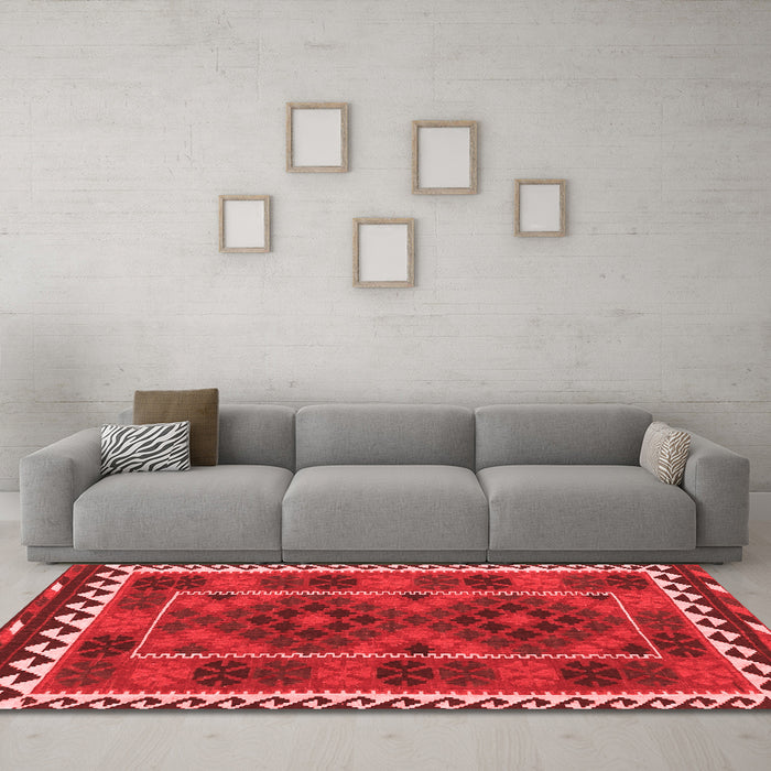 Traditional Red Washable Rugs