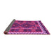 Sideview of Oriental Purple Traditional Rug, con1657pur