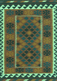 Oriental Turquoise Traditional Rug, con1657turq