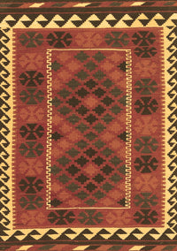 Oriental Brown Traditional Rug, con1657brn