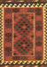 Oriental Brown Traditional Rug, con1657brn