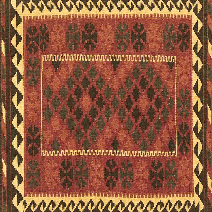 Square Machine Washable Oriental Brown Traditional Rug, wshcon1657brn