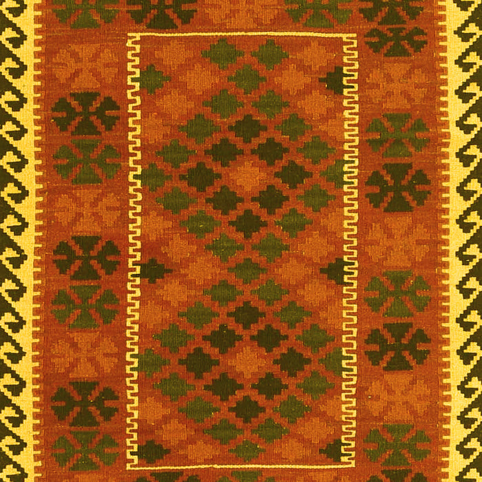 Oriental Yellow Traditional Rug, con1657yw