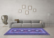 Machine Washable Oriental Blue Traditional Rug in a Living Room, wshcon1658blu