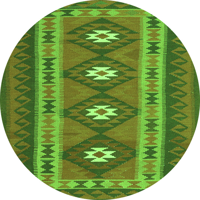 Machine Washable Oriental Green Traditional Area Rugs, wshcon1658grn