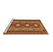 Sideview of Machine Washable Oriental Brown Traditional Rug, wshcon1658brn