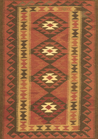 Oriental Brown Traditional Rug, con1658brn