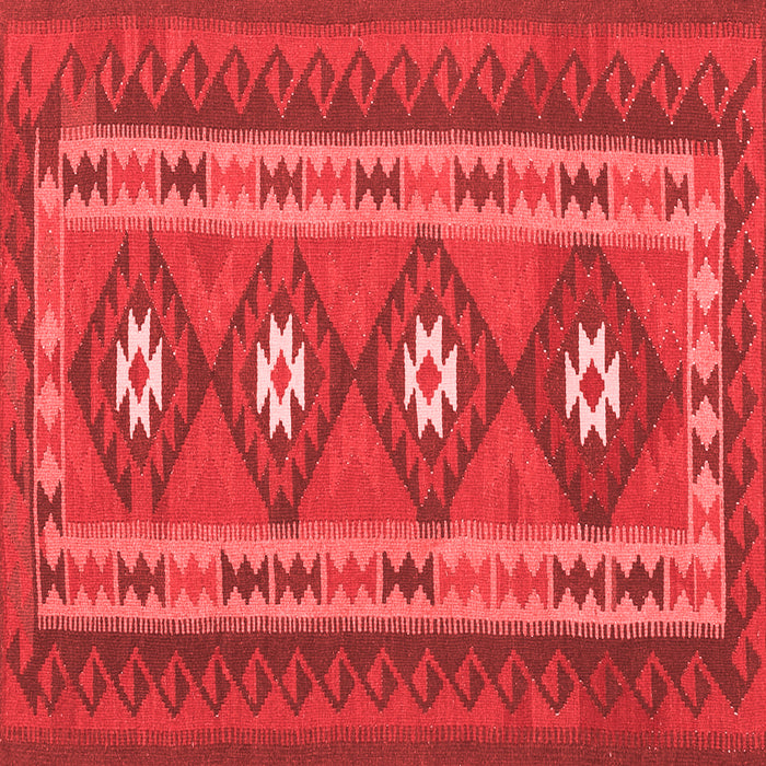Machine Washable Oriental Red Traditional Rug, wshcon1658red