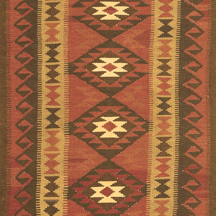 Machine Washable Oriental Brown Traditional Rug, wshcon1658brn