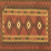 Square Oriental Brown Traditional Rug, con1658brn