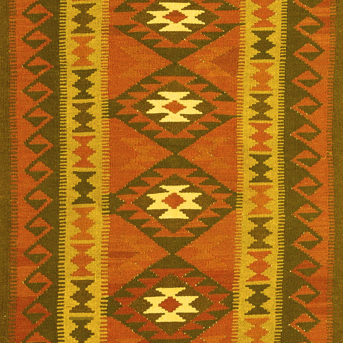Oriental Yellow Traditional Rug, con1658yw