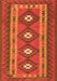 Serging Thickness of Machine Washable Oriental Orange Traditional Area Rugs, wshcon1658org