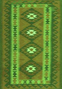 Oriental Green Traditional Rug, con1658grn