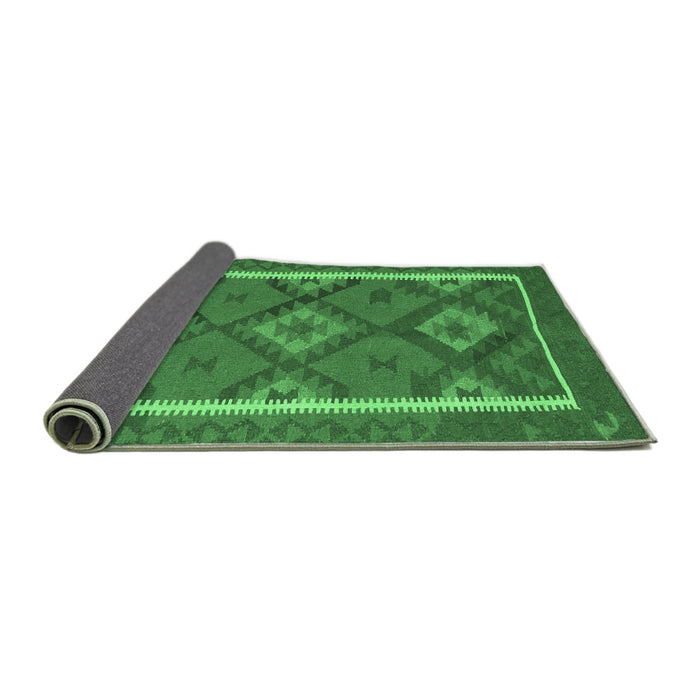 Sideview of Oriental Emerald Green Traditional Rug, con1659emgrn