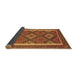 Sideview of Oriental Brown Traditional Rug, con1659brn