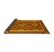 Sideview of Oriental Yellow Traditional Rug, con1659yw