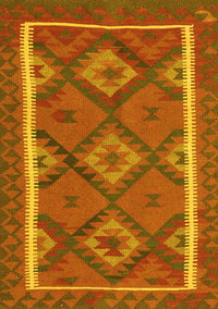 Oriental Yellow Traditional Rug, con1659yw