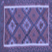 Square Machine Washable Oriental Blue Traditional Rug, wshcon1659blu