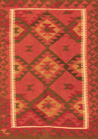 Oriental Orange Traditional Rug, con1659org