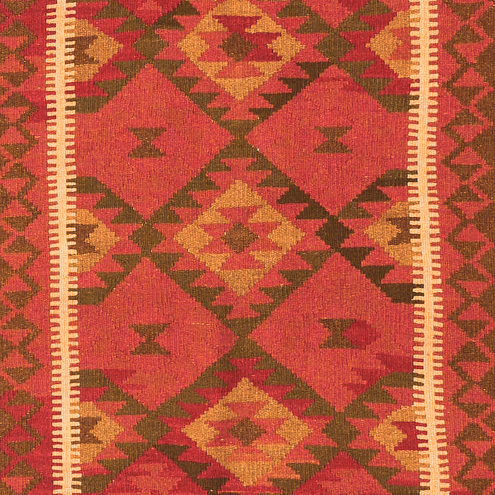 Serging Thickness of Machine Washable Oriental Orange Traditional Area Rugs, wshcon1659org