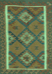 Oriental Turquoise Traditional Rug, con1659turq