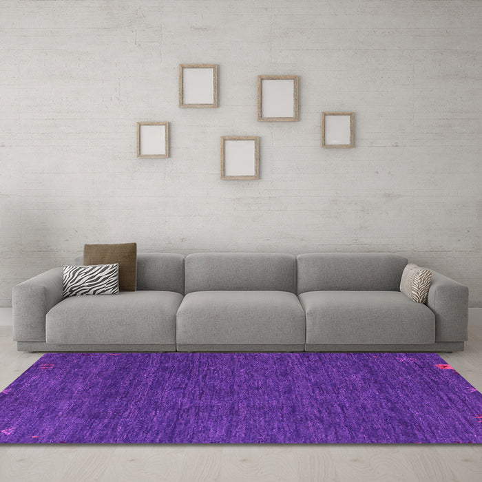 Machine Washable Abstract Pink Contemporary Rug in a Living Room, wshcon165pnk