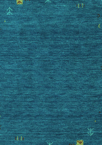 Abstract Turquoise Contemporary Rug, con165turq