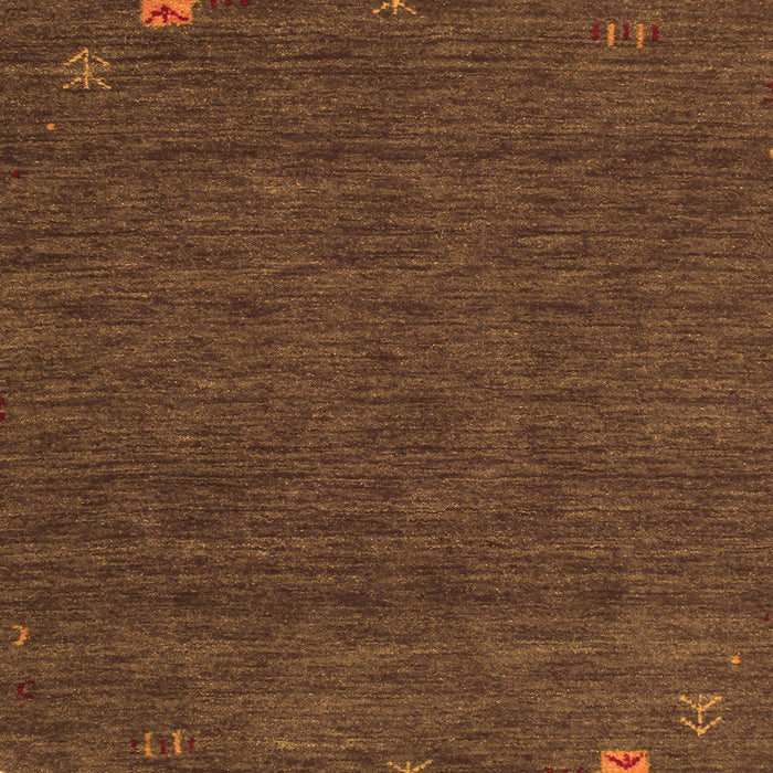 Serging Thickness of Abstract Orange Contemporary Rug, con165org