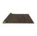 Sideview of Abstract Brown Contemporary Rug, con165brn