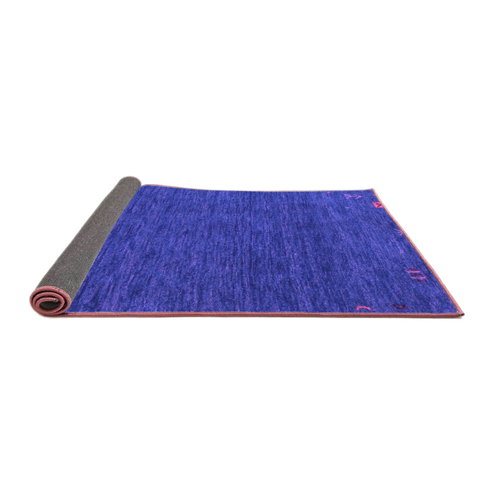 Sideview of Abstract Purple Contemporary Rug, con165pur