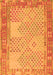 Serging Thickness of Machine Washable Southwestern Orange Country Area Rugs, wshcon1660org