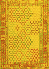 Southwestern Yellow Country Rug, con1660yw