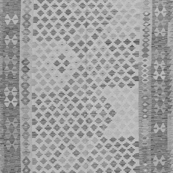 Serging Thickness of Machine Washable Southwestern Gray Country Rug, wshcon1660gry